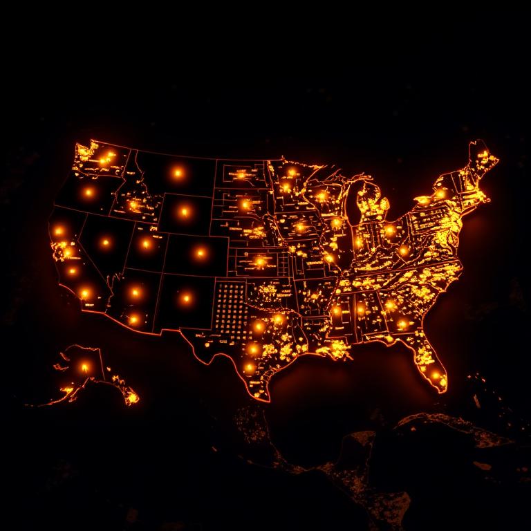 Geographic SEO coverage across states, counties and cities