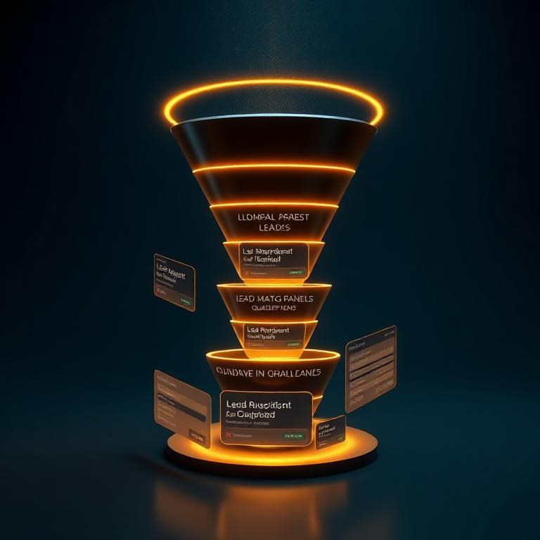 High-converting sales funnel design visualization